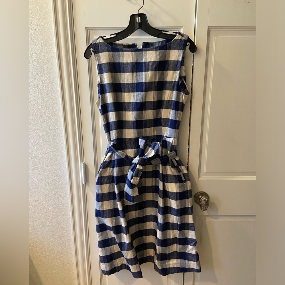LL Bean plaid dress.